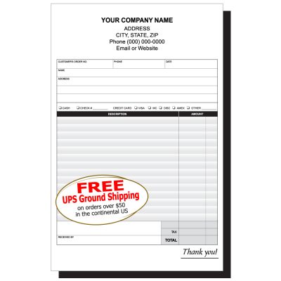 receipt form templates lighthouse printing