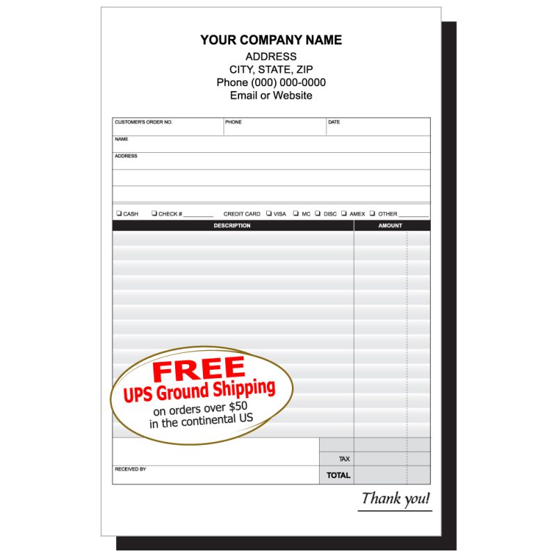 receipt form templates lighthouse printing