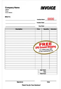 Create a Small Personalized Carbonless Invoice | Lighthouse Printing