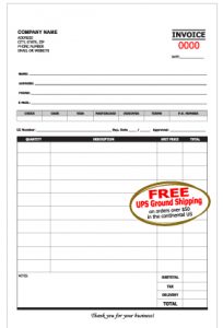 Create a Small Personalized Carbonless Invoice | Lighthouse Printing