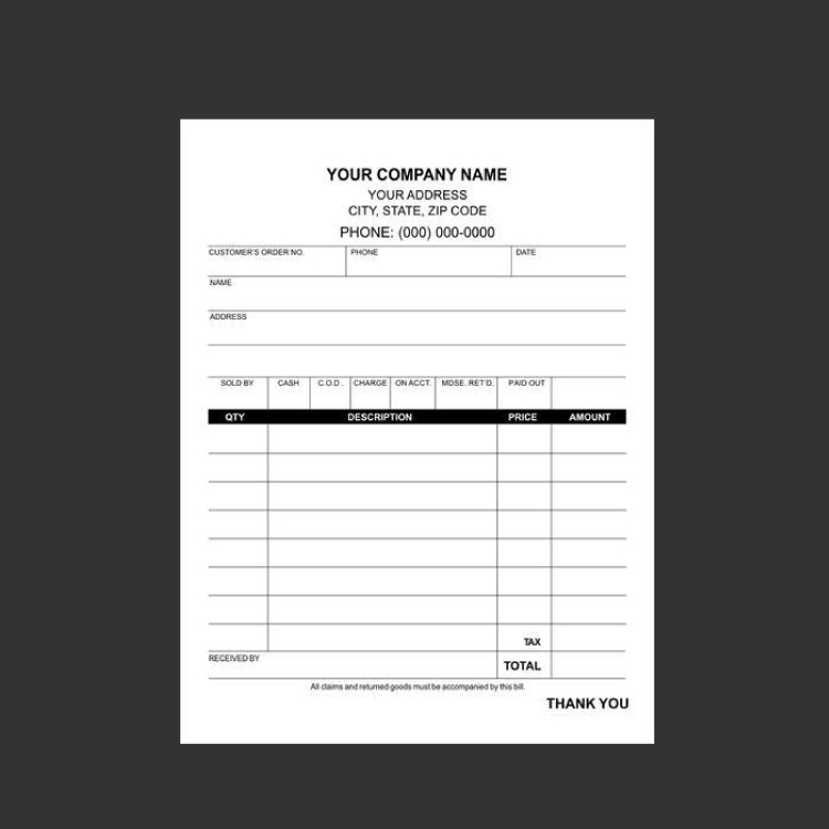 100 Free Receipt Templates  Print & Email Receipts as PDF