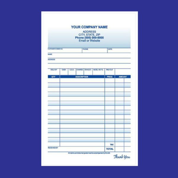 Receipt Form Templates Sales and General Receipts Lighthouse
